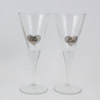 Verre à cocktails Elle et Lui