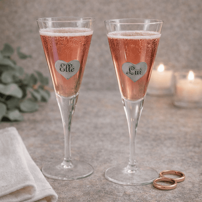 Verre à cocktails Elle et Lui