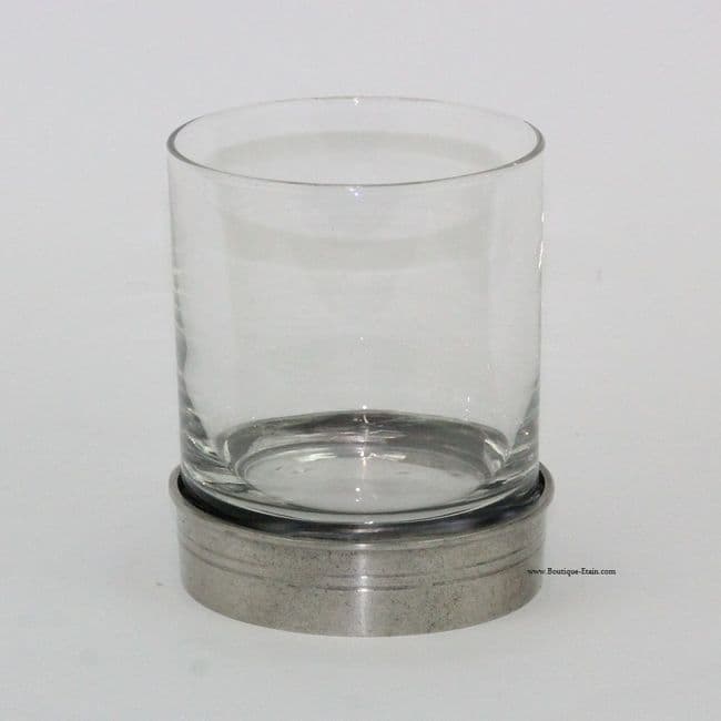 Verre à Whisky avec base en étain