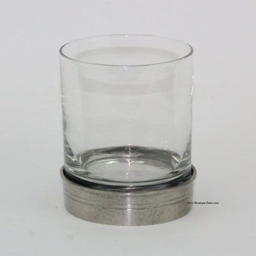 Verre à Whisky avec base en étain