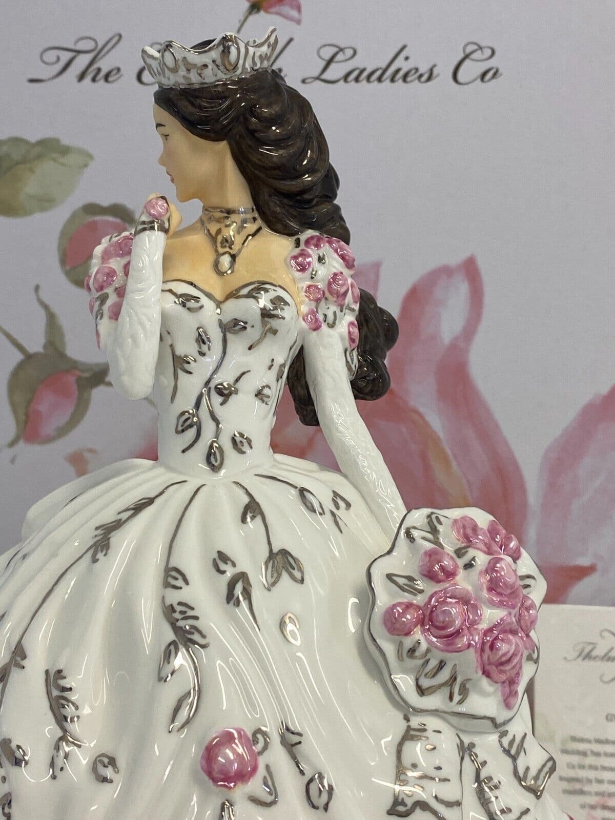English Ladies Thelma Madine Gypsy Rose Bride Figurine Brunette