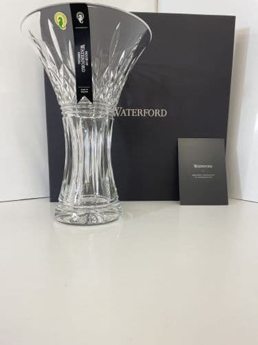 Vase Waterford Crystal Surfing Dolphins – 29,8 Cm, édition Pat Brophy, état Excellent