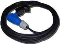14m 230v 13a RCD plug to 16amp blue connector adaptor