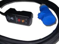 14m 230v 13a RCD plug to 16amp blue connector adaptor