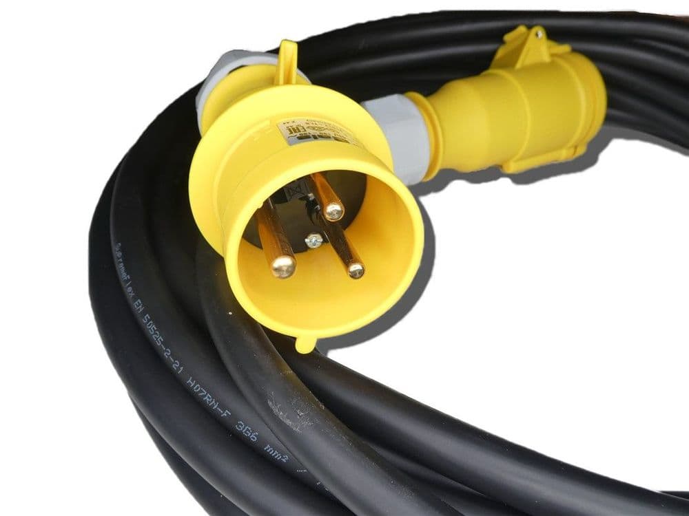 14metre tough rubber 110volt 32amp extension lead splash proof