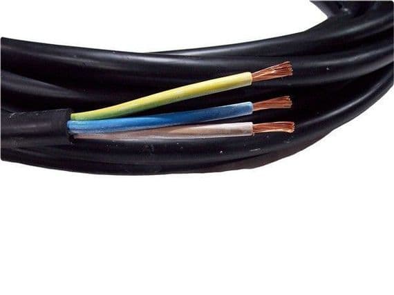 16metre cutting of 3 core 6mm H07RN-F rubber flexible cable