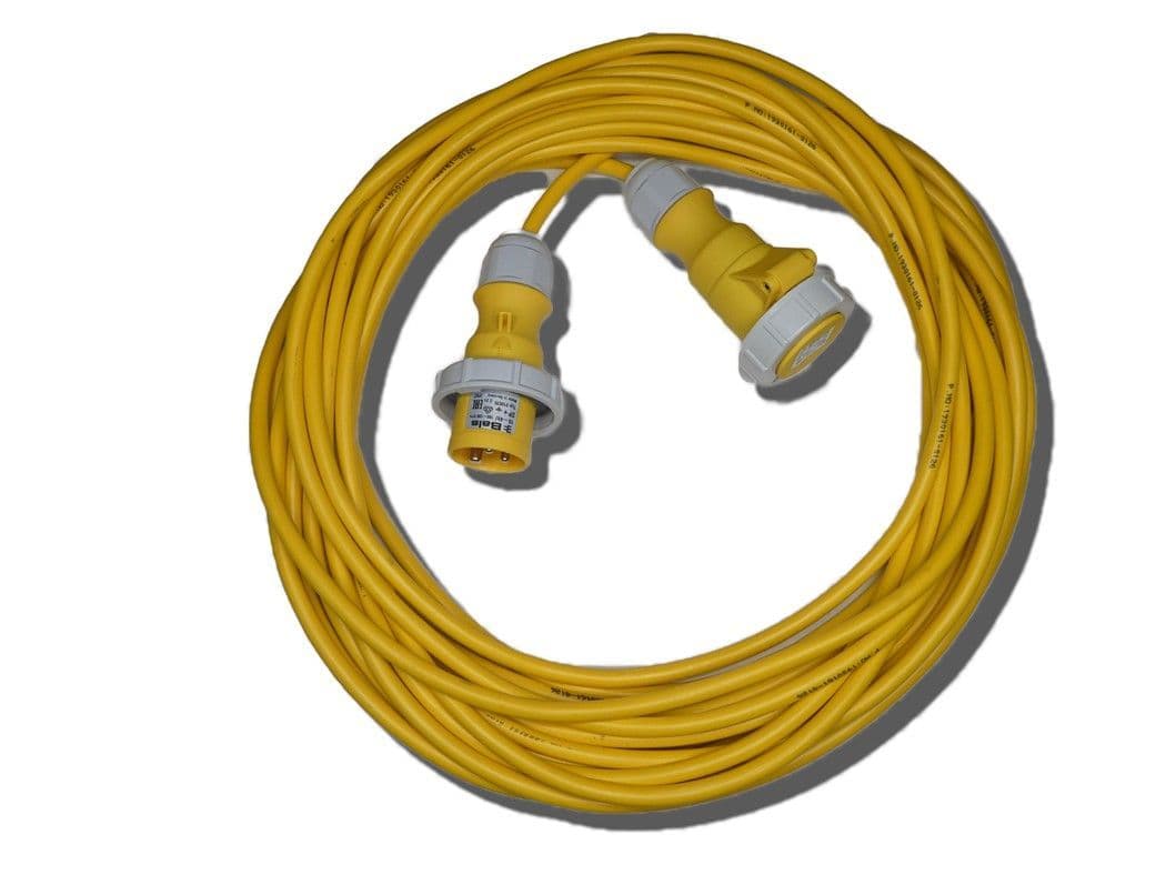 18m 110v 16amp extension lead 2 5mm cable IP67 rated