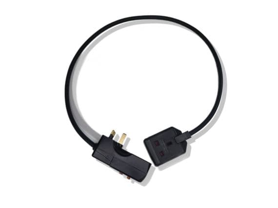 1m RCD protected single socket 13amp heavy duty extension lead