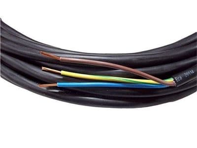 20metre cutting of 3 core 2.5mm H07RN-F rubber flexible cable
