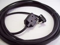 25m 15amp round pin plug/socket extension lead