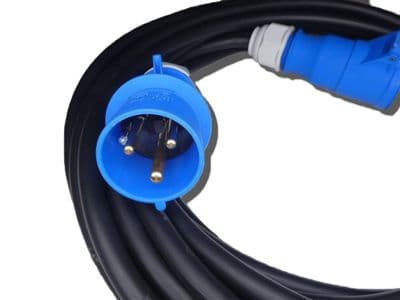 30m  230v   32a extension lead (6mm H07 cable) IP44 Rated