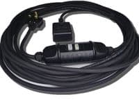 30m RCD protected single socket 13amp heavy duty (2.5mm cable) extension lead