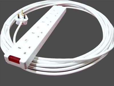 3m individually switched 4way socket extension lead