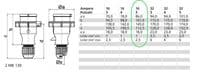 400volt 5 pin 16a IP67 rated industrial plug Typ: Bals 210589