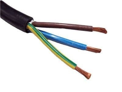 8metre cutting of 3 core 16mm H07RN-F rubber flexible cable