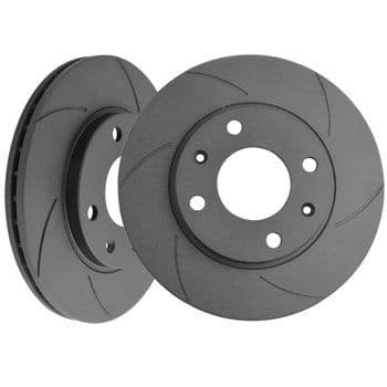 Nissan 370z Black Diamond Front 6 Groove Brake Discs KBD3057G6