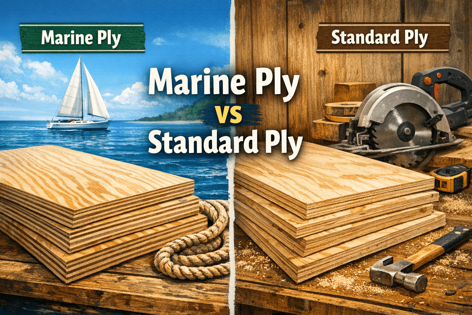 Marine Ply vs Standard Ply: What’s the Real Difference and When Do You Need It?