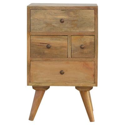 4 Drawer Nordic Style Bedside Table