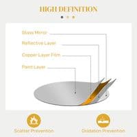 Abstract Metal Gold Wall Mirror