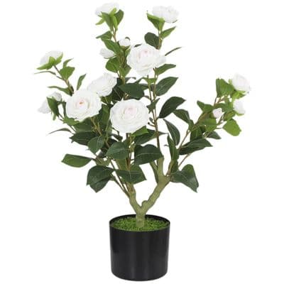 Artificial Camellia Plant In Pot