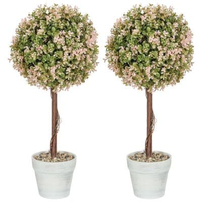 Artificial Set Of 2 Murraya Potted Plants