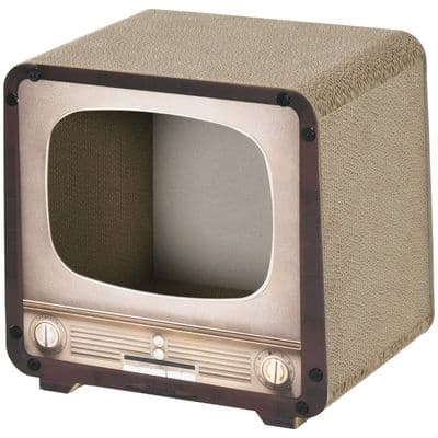 Cat TV Shape Scratching Board House With Catnip