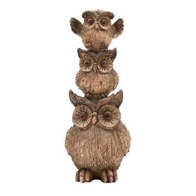 Country Living Stack Of 3 Owls Ornament