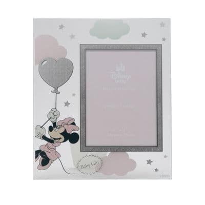 Disney Minnie Mouse Silver Plated Glass Photo Frame