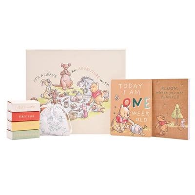 Disney Winnie The Pooh Keepsake Box With 12 Milestone Cards