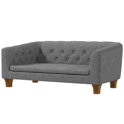 Grey Medium Soft Cushion Dog Sofa Bed