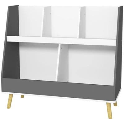 Kids 2 Tier 5 Compartments Storage Shelf