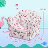 Kids Flamingo Design Armchair