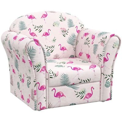 Kids Flamingo Design Armchair