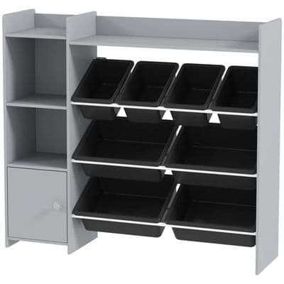 Kids Grey Storage Cabinet Unit