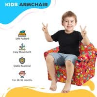Kids Red Dinosaur Design Armchair