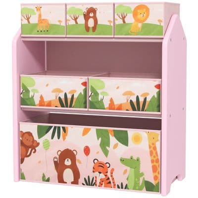 Kids Safari Theme Storage Unit