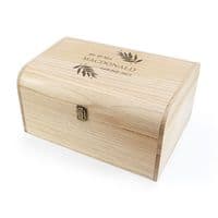 Large Personalised Wedding Date Wooden Keepsake Chest