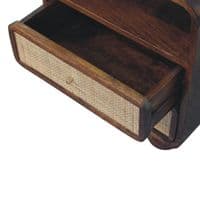 Larissa 2 Drawer Rattan Front Nightstand