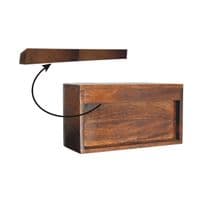 Lunar 2 Drawer Floating Bedside Table