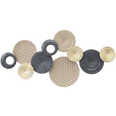 Modern Multi Disc Design Metal Wall Art