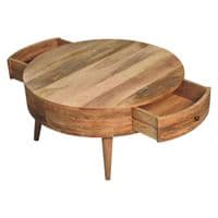 Odyssey Round Mango Wood Coffee Table