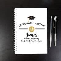 Personal;ised Graduation A5 Notebook