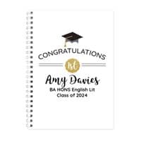 Personal;ised Graduation A5 Notebook