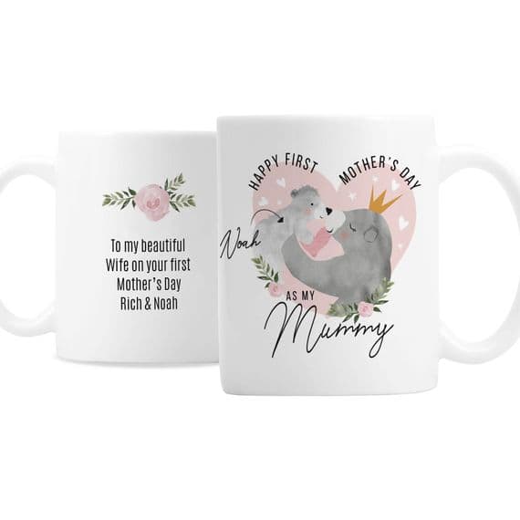 Personalised 1st Mothers Day Mama Bear Mug