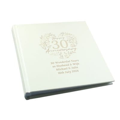 Personalised-30th Pearl Wedding Anniversary Photo Album