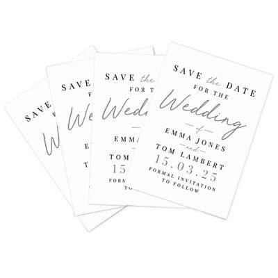 Personalised 36 Wedding Save The Date Cards