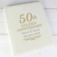 Personalised 50th Golden Anniversary Photo Album