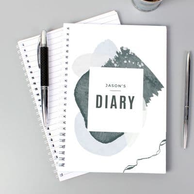 Personalised Abstract Undated A5 Diary