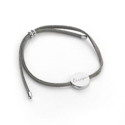 Personalised Always With You Grey Bracelet