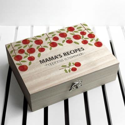 Personalised Apple Orchard Recipe Box